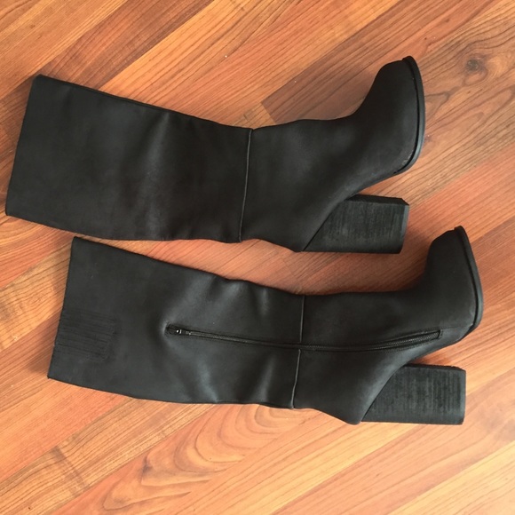 Jeffrey Campbell Black Heeled Boots - Picture 2 of 8